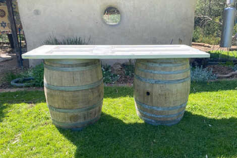 Wine Barrel and Door Bar