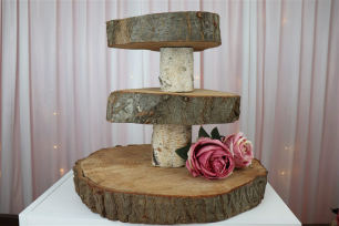 Wood 3 Tier Cake Stand