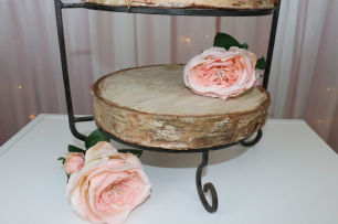 2 Tier Cake Stand - Wrought Iron