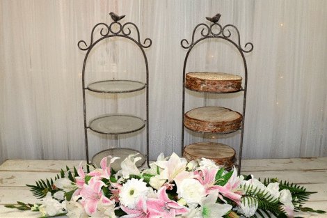 3 Tier Cake Stand - Wrought Iron