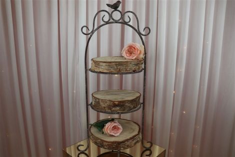 3 Tier Cake Stand - Wrought Iron