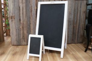 White A-Frame Blackboard - Large