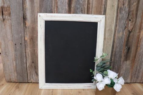 White Frame Blackboard - Medium