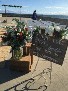 'Every Love Story' Rustic Sign'