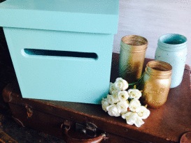 Tiffany Blue Wishing Well Box