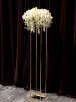Gold Flower Stand - Extra Tall 1.8m