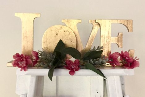 Gold Love Sign - Small