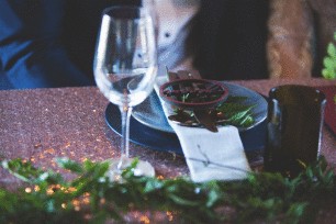 Pink Sequin Table Cloth