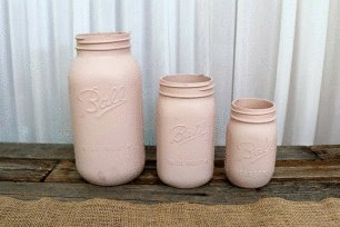 Pink Mason Jar