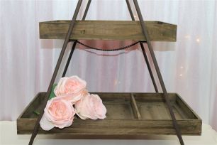 Rustic Food Stand - Two Tier