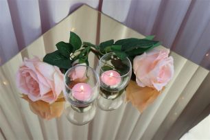 Glass Tealight Candle Holder