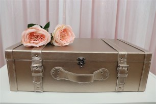 Metallic Suitcase Wishing Well