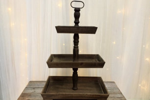 Rustic Food Stand - Three Tier 