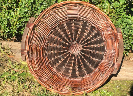 Brown Willow Basket - Round