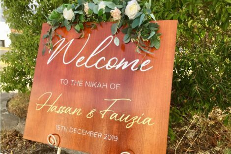 Custom Welcome Sign - Wooden