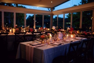 Wedding table dcor at The Waterfront, Noosa 